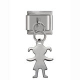 Hapiship 1Pcs 9mm Width Original Daisy Elephant Heart Dog Love High-end Charm Fit Bracelet Stainless Steel Jewelry Making DJ34