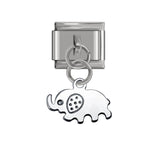 Hapiship 1Pcs 9mm Width Original Daisy Elephant Heart Dog Love High-end Charm Fit Bracelet Stainless Steel Jewelry Making DJ34