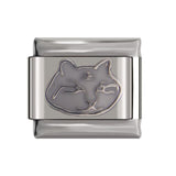 Hapiship 1Pcs 9mm Width Original Daisy Heart Elephant Cat Star Football Charm Fit Bracelet Stainless Steel Jewelry Making DJ22