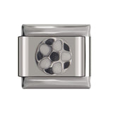 Hapiship 1Pcs 9mm Width Original Daisy Heart Elephant Cat Star Football Charm Fit Bracelet Stainless Steel Jewelry Making DJ22