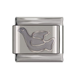 Hapiship 1Pcs 9mm Width Original Daisy Heart Elephant Cat Star Football Charm Fit Bracelet Stainless Steel Jewelry Making DJ22