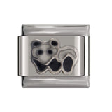 Hapiship 1Pcs 9mm Width Original Daisy Heart Elephant Cat Star Football Charm Fit Bracelet Stainless Steel Jewelry Making DJ22