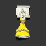 Hapiship 1Pcs 9mm Width Original Daisy Princess Angle Wing Hair Dryer Charm Fit Bracelet Stainless Steel Jewelry Making DJ20