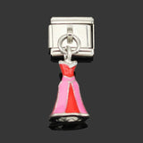 Hapiship 1Pcs 9mm Width Original Daisy Princess Angle Wing Hair Dryer Charm Fit Bracelet Stainless Steel Jewelry Making DJ20