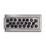 Hapiship 1Pcs 9mm Width Original Daisy Star Round Flower Crown Horseshoe Charm Fit Bracelet Stainless Steel Jewelry Making DJ13