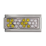 Hapiship 1Pcs 9mm Width Original Daisy Star Round Flower Crown Horseshoe Charm Fit Bracelet Stainless Steel Jewelry Making DJ13