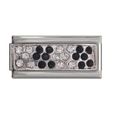 Hapiship 1Pcs 9mm Width Original Daisy Star Round Flower Crown Horseshoe Charm Fit Bracelet Stainless Steel Jewelry Making DJ13