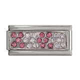 Hapiship 1Pcs 9mm Width Original Daisy Star Round Flower Crown Horseshoe Charm Fit Bracelet Stainless Steel Jewelry Making DJ13