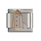 Hapiship 9mm Width Original Daisy Cake Jesus Christmas Lovers Police Italian Charm Fit Bracelet Stainless Steel Link Making DJ43