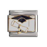 Hapiship 9mm Width Original Daisy Cake Jesus Christmas Lovers Police Italian Charm Fit Bracelet Stainless Steel Link Making DJ43