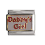 Hapiship 9mm Width Original Daisy Love Unicorn Elephant Best Friend Dad Flower Charm Fit Bracelet Stainless Steel Links DJ26