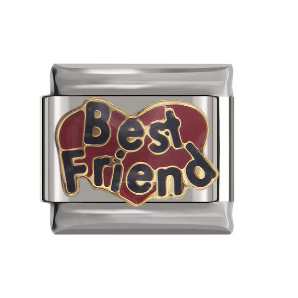 Hapiship 9mm Width Original Daisy Love Unicorn Elephant Best Friend Dad Flower Charm Fit Bracelet Stainless Steel Links DJ26