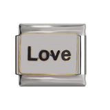 Hapiship 9mm Width Original Daisy Love Unicorn Elephant Best Friend Dad Flower Charm Fit Bracelet Stainless Steel Links DJ26