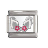 Hapiship Original Daisy Boat Nipple Unicorn Rainbow BFF Heart Cock Charm Fit 9mm Bracelet Stainless Steel Links Jewelry DJ194