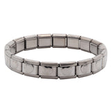 Hapiship Women Man Fashion Style Jewelry Heart Flower Butterfly Cross Dolphins Stainless Steel Elastic Bracelet Bangle ST00