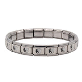 Hapiship Women Man Fashion Style Jewelry Heart Flower Butterfly Cross Dolphins Stainless Steel Elastic Bracelet Bangle ST00