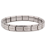 Hapiship Women Man Fashion Style Jewelry Heart Flower Butterfly Cross Dolphins Stainless Steel Elastic Bracelet Bangle ST00