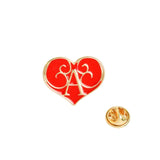Heart ! Heart ! BiuBiu Shooting Heart Pretty Cute Warm Pink Red Black White Halloween Show Your Love Heart Enamel Brooches Pins