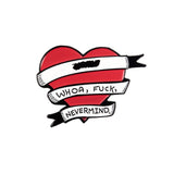 Heart ! Heart ! BiuBiu Shooting Heart Pretty Cute Warm Pink Red Black White Halloween Show Your Love Heart Enamel Brooches Pins