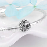 High Quality Family Forever Charms 925 Sterling Silver Beads Clear CZ Fit Original Pandora Bracelet Bangles Jewelry making