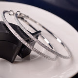 Hot 1pair New 5CM Hoop Round  Earrings Fashion Big Round Hoop Earrings Elegant Simple Pierced Silver/Gol Evening Party 2019