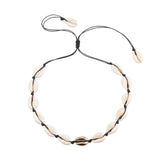 Hot Conch Seashell Necklace Women Jewelry Summer Beach Shell Choker Bohemian Rope Cowrie Beaded Necklaces Handmade Collar Female