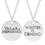 Hot Game Of Thrones Necklaces Song Of Lce And Fire Torque Targaryen Dragon Metal Pendant Women Men Choker Jewelry Accessories