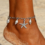 IPARAM Multi Layer Star Pendant Anklet Foot Chain 2019 New Summer Yoga Beach Leg Bracelet Charm Anklets Jewelry Gift