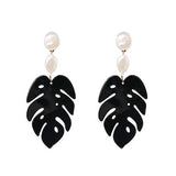 JURAN ZA Multicolored Fashion Resin Flower Long Earrings 2019 New Designs Bohemia Handmade Petal Dangle Earrings For Women Gift