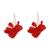 JURAN ZA Multicolored Fashion Resin Flower Long Earrings 2019 New Designs Bohemia Handmade Petal Dangle Earrings For Women Gift