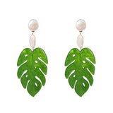 JURAN ZA Multicolored Fashion Resin Flower Long Earrings 2019 New Designs Bohemia Handmade Petal Dangle Earrings For Women Gift