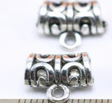 Jewelry finding & components parts Handmade beaded material diy jewelry accessories Tibetan silver bend pendant drop #JZ229