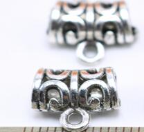 Jewelry finding & components parts Handmade beaded material diy jewelry accessories Tibetan silver bend pendant drop #JZ229