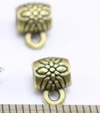 Jewelry finding & components parts Handmade beaded material diy jewelry accessories Tibetan silver bend pendant drop #JZ229