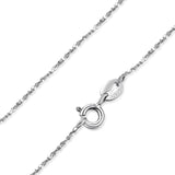JewelryPalace 100% Genuine 925 Sterling Silver Necklace Ingot Twisted Trace Belcher Snake Bar Singapore Box Chain Necklace Women