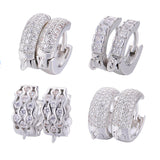 Juya Women's Wedding Jewelry Components Handmade Cubic Zirconia Earring Hooks & Clasps Accessories For Earrings Jewerly Making