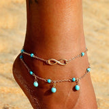 KISSWIFE Ankle Chain Pineapple Pendant Anklet Beaded 2018 Summer Beach Foot Jewelry Fashion Style Anklets for Women