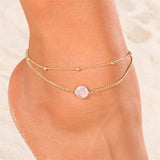 KISSWIFE Ankle Chain Pineapple Pendant Anklet Beaded 2018 Summer Beach Foot Jewelry Fashion Style Anklets for Women