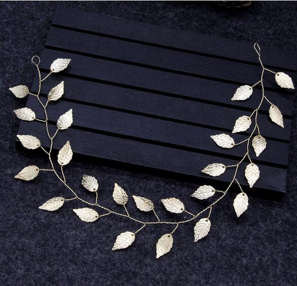 KMVEXO Hair Accessories 2019 Wedding Bridal Headband Leaves Hairband Women Head Ornament Ladies Hairs Jewelry