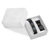 LITTLE FROG Drop Ship 2018 Double Row Negative ion Germanium Blue Bracelet for Man Titanium Carbon Fiber Bracelets Bangles Gift