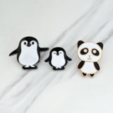 Lovely animal enamel pin Boring bear Rain boots pig Cute penguin panda badges brooches Shirt bag Lapel pins Cartoon jewelry gift