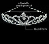 Luxury Wedding Bridal Austria Crystal Tiara Crowns Princess Queen Party Prom Rhinestone Tiara Headband Hair Jewelry Accessories