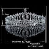Luxury Wedding Bridal Austria Crystal Tiara Crowns Princess Queen Party Prom Rhinestone Tiara Headband Hair Jewelry Accessories