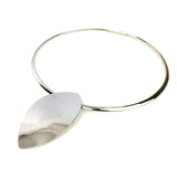 MANILAI Oval Shiny Metal Statement Chokers Necklaces For Women Big Collar Torques Geometric Necklace Fashion Jewelry Punk