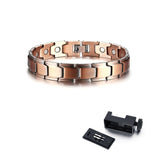 Mens Elegant Pure Copper Magnetic Therapy Link Bracelet Pain Relief For Arthritis And Carpal Tunnel Male Jewelry 8.46"