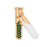 Metal Medical Pin Doctor Badge Test Tube Reflex Hammer Syringe Ambulance Blood pressure meter Neuron Caduceus Intestinal Brooch