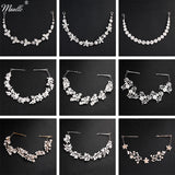 Miallo Classic Crystal Wedding Hair Vine Bridal Hair Jewelry Accessories Headpieces Women Headbands Princess Tiaras and Crowns