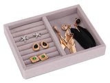 New Drawer DIY Jewelry Storage Tray Ring Bracelet Gift Box Jewellery Organizer Earring Holder Small Size Fit Most Room Space