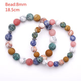 New Fashion Solar System Universe Galaxy Eight Planets Bracelet Star Lava Reiki Natural Stone Beads Energy Adjustable Bracelet