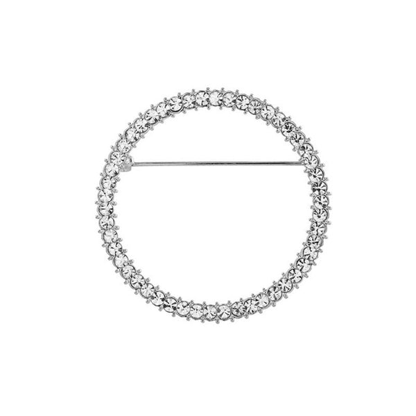 New Simple Creative Crystal Brooches Pins Brooch Cardigan Fixed Braces Dress Clothes Pin for Women Men Jewelry Accessories Gifts